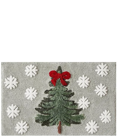 Avanti Linens Snowy Pines Decorative Holiday Bath Rug