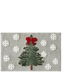 Avanti Linens Snowy Pines Decorative Holiday Bath Rug