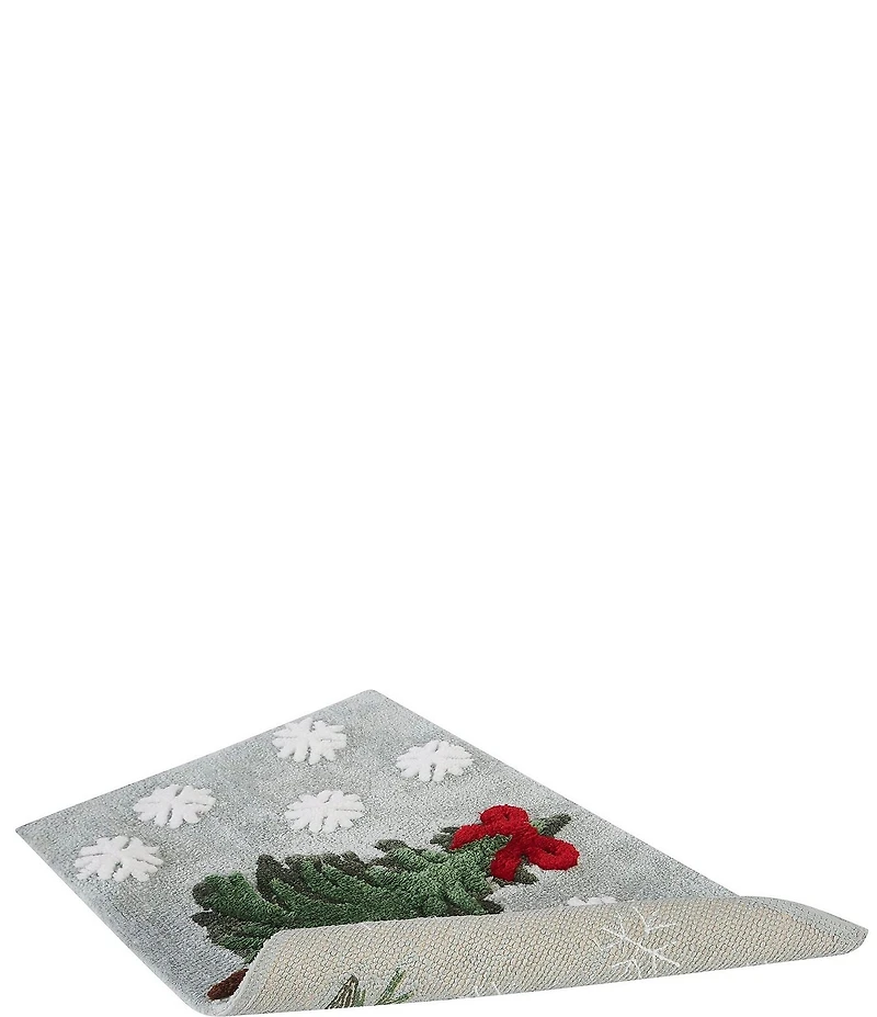 Avanti Linens Snowy Pines Decorative Holiday Bath Rug