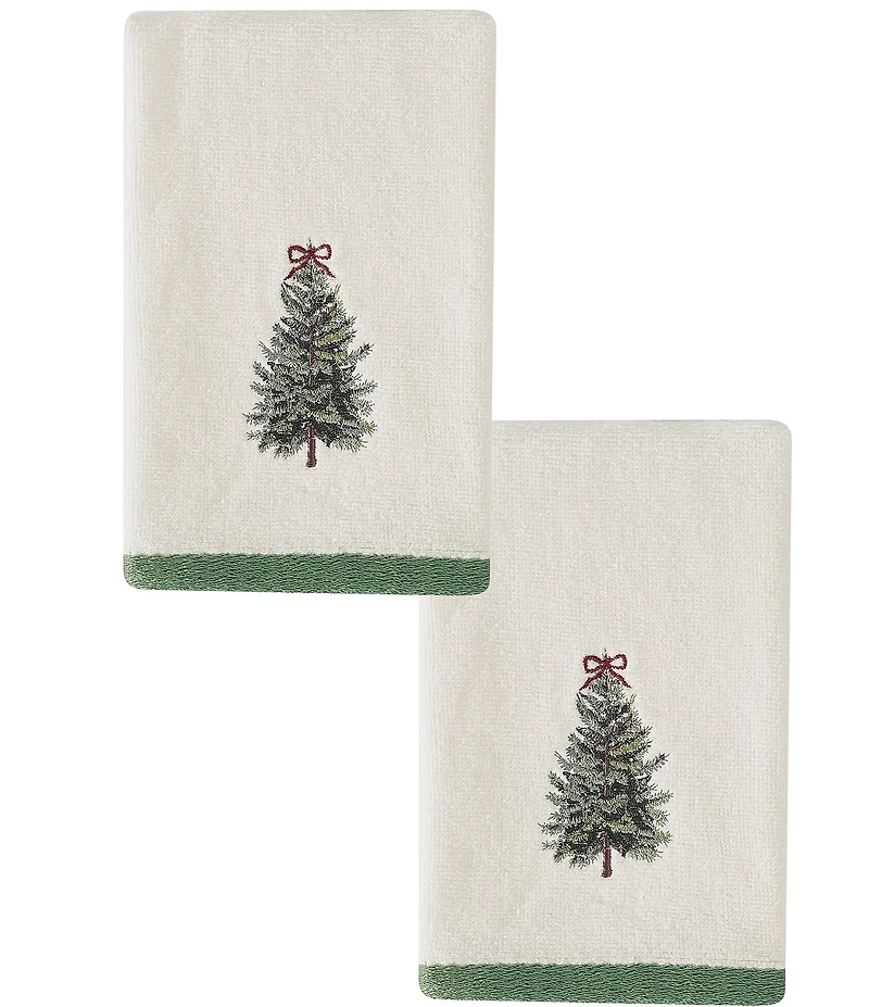 Avanti Linens Snowy Pines Embroidered Bath Towels