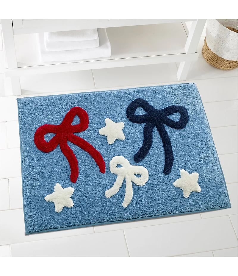 Avanti Linens Sweet America Collection Bows & Stars Bath Rug