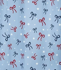 Avanti Linens Sweet America Collection Star & Bow Shower Curtain