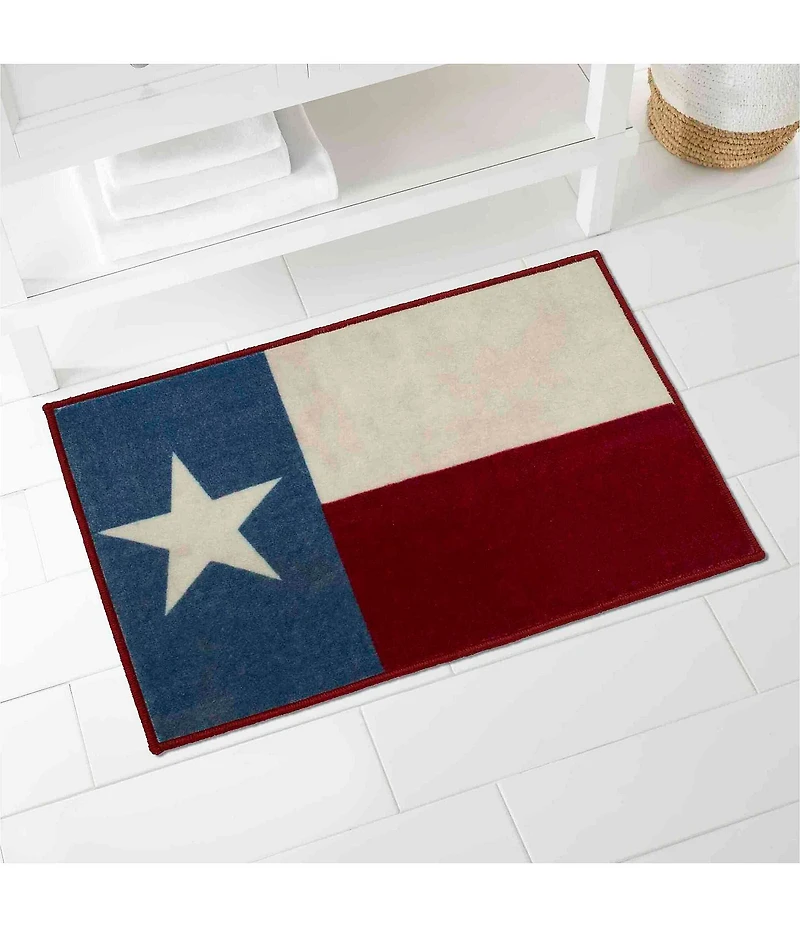 Avanti Linens Texas Flag Decorative Bath Rug