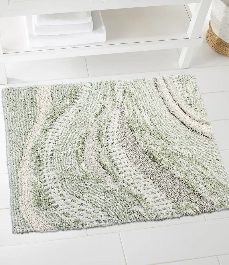 Avanti Linens Wave Patterned Bath Rug