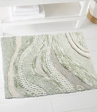 Avanti Linens Wave Patterned Bath Rug