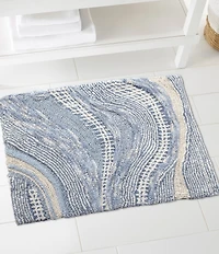 Avanti Linens Wave Blue Bath Rug