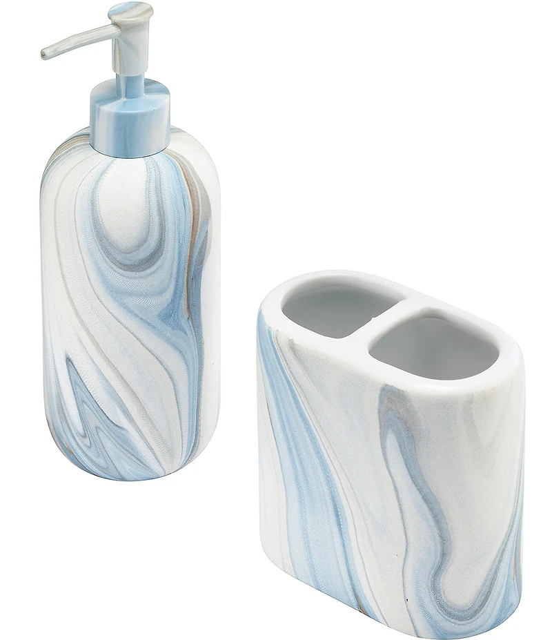 Avanti Linens Waves 2-Piece Bath Accessory Set