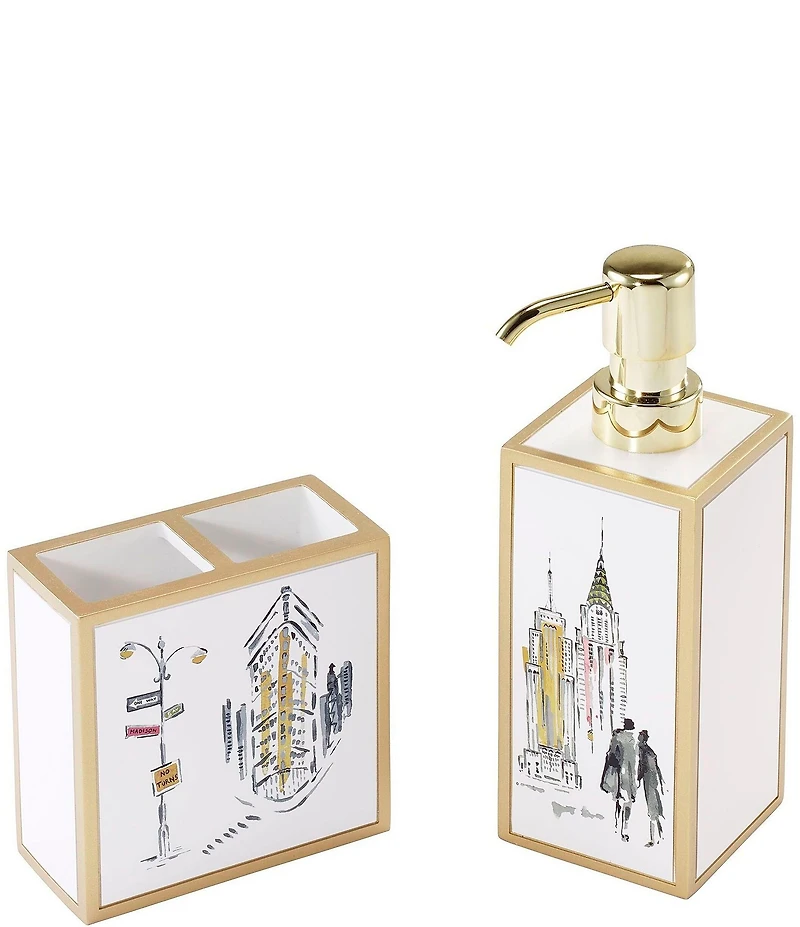 Avanti Linens x Nicole Miller 2-Piece Bath Accessory Set