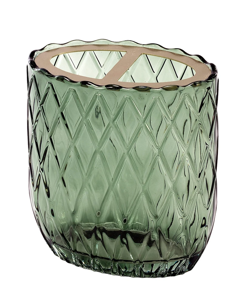 Avanti Linens x Nicole Miller Bijou Embossed Diamond Trellis 4-Piece Bath Accessory Set