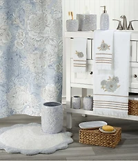 Avanti Linens x Nicole Miller Camille Dimensional Floral Design Tissue Box Cover