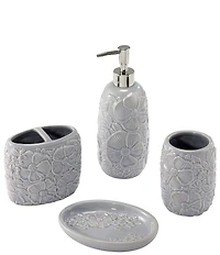 Avanti Linens x Nicole Miller Camille Floral Design 4-Piece Bath Accessory Set