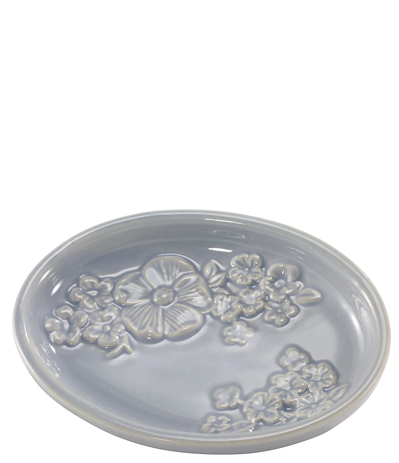 Avanti Linens x Nicole Miller Camille Floral Design 4-Piece Bath Accessory Set