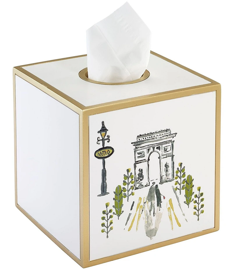 Avanti Linens x Nicole Miller City Girl Tissue Box Cover