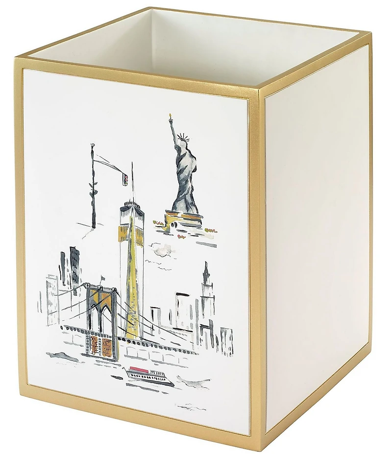 Avanti Linens x Nicole Miller City Girl Wastebasket