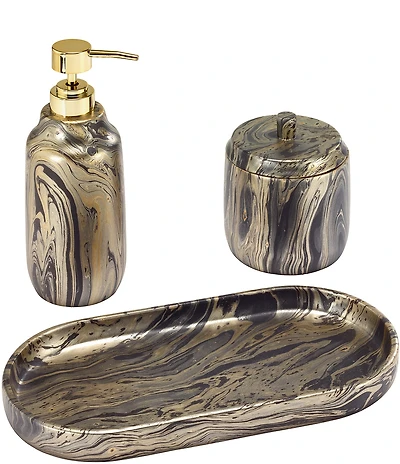 Avanti Linens x Nicole Miller Harper 3-Piece Vanity Accessory Set