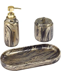 Avanti Linens x Nicole Miller Harper 3-Piece Vanity Accessory Set