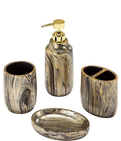 Avanti Linens x Nicole Miller Harper 4-Piece Bath Accessory Set