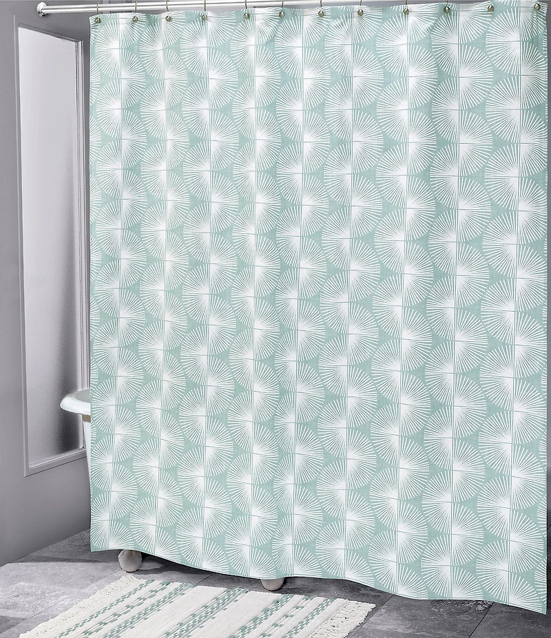 Avanti Linens x Nicole Miller Kendall Shower Curtain & Hooks Set