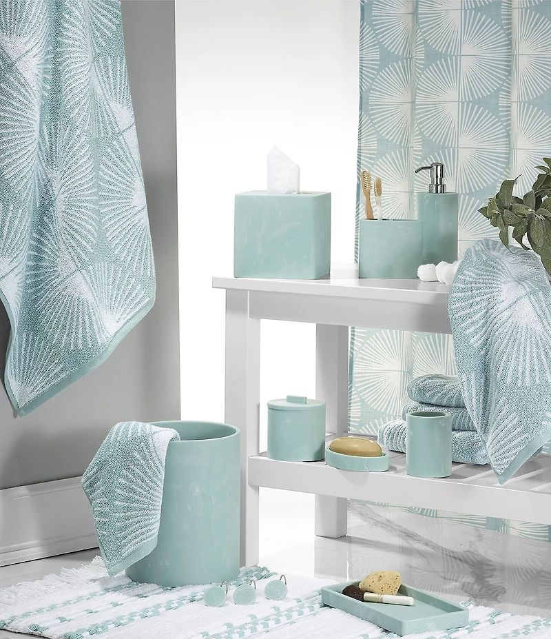 Avanti Linens x Nicole Miller Kendall Shower Curtain & Hooks Set