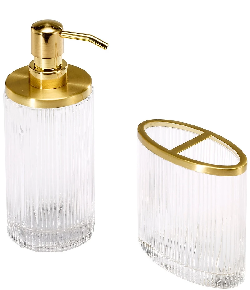 Avanti Linens x Nicole Miller Louise Collection 2-Piece Bath Accessory Set