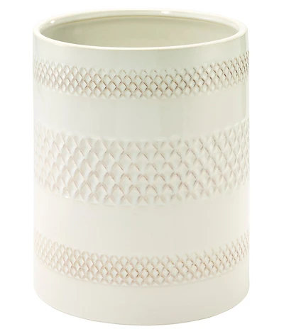 Avanti Linens x Nicole Miller Lyra Ceramic Wastebasket