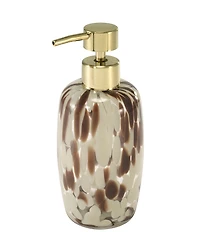 Avanti Linens x Nicole Miller Safari Print Glass 3-Piece Vanity Set