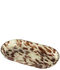 Avanti Linens x Nicole Miller Safari Print Glass 3-Piece Vanity Set