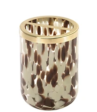 Avanti Linens x Nicole Miller Safari Print Glass 4-Piece Bath Accessory Set