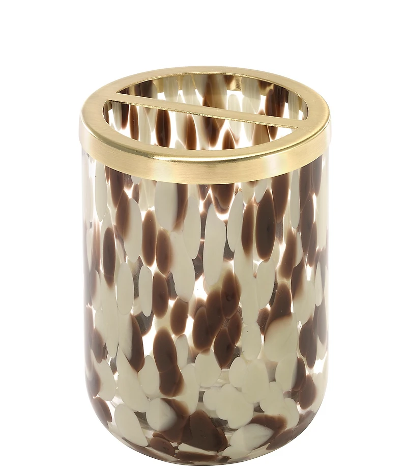 Avanti Linens x Nicole Miller Safari Print Toothbrush Holder & Lotion Dispenser Set