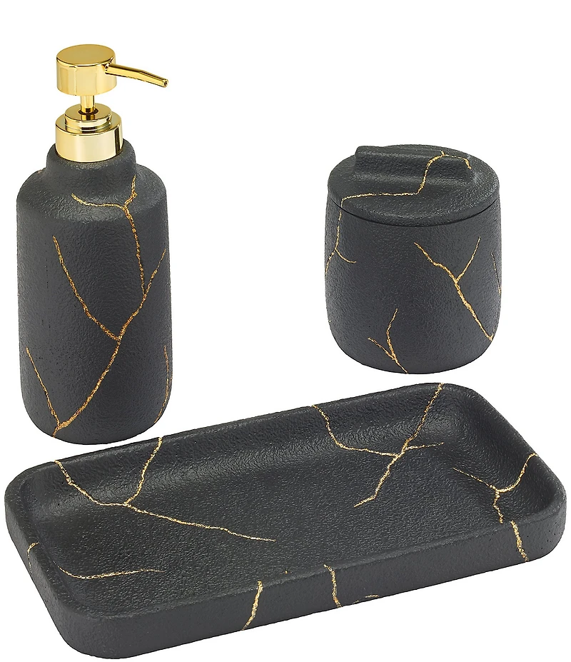 Avanti Linens x Nicole Miller Sydney 3-Piece Vanity Bath Accessory Set