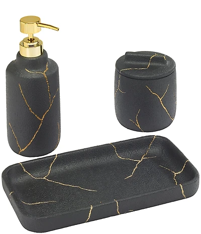 Avanti Linens x Nicole Miller Sydney 3-Piece Vanity Bath Accessory Set