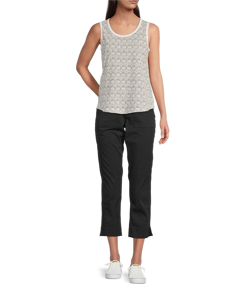 Aventura Arden Capri Side Slit Twill Pants