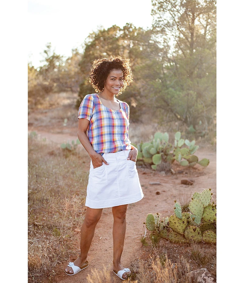 Aventura Arden V2 Organic Cotton Blend Mid Rise A-Line Skort