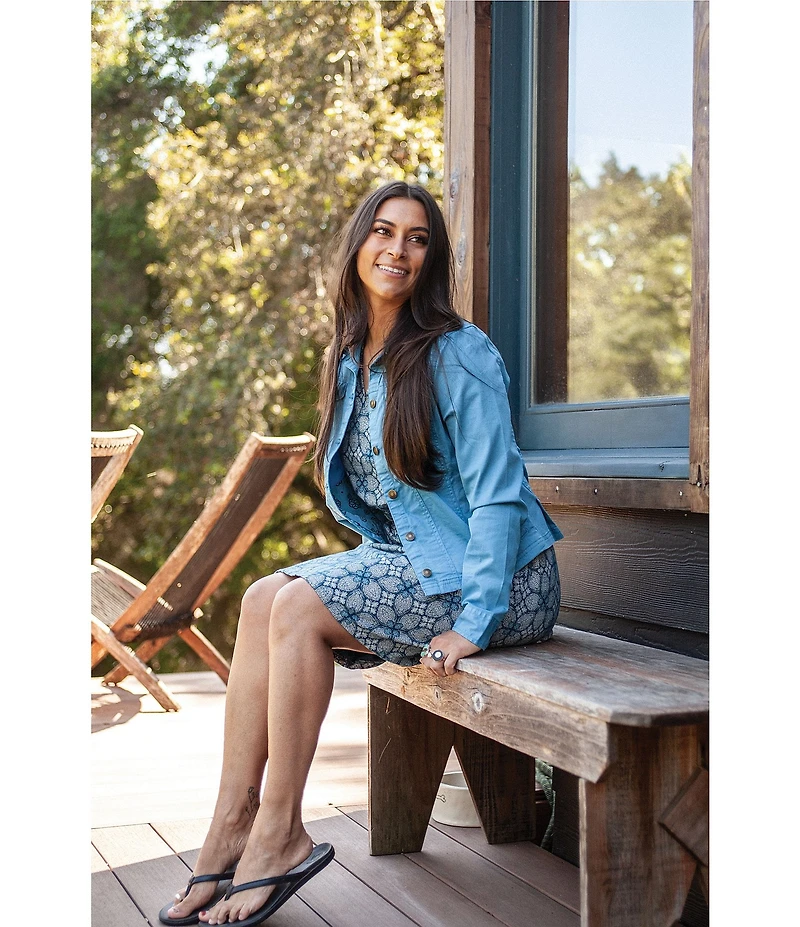 Aventura Arden V2 Point Collar Button Front Woven Twill Jacket