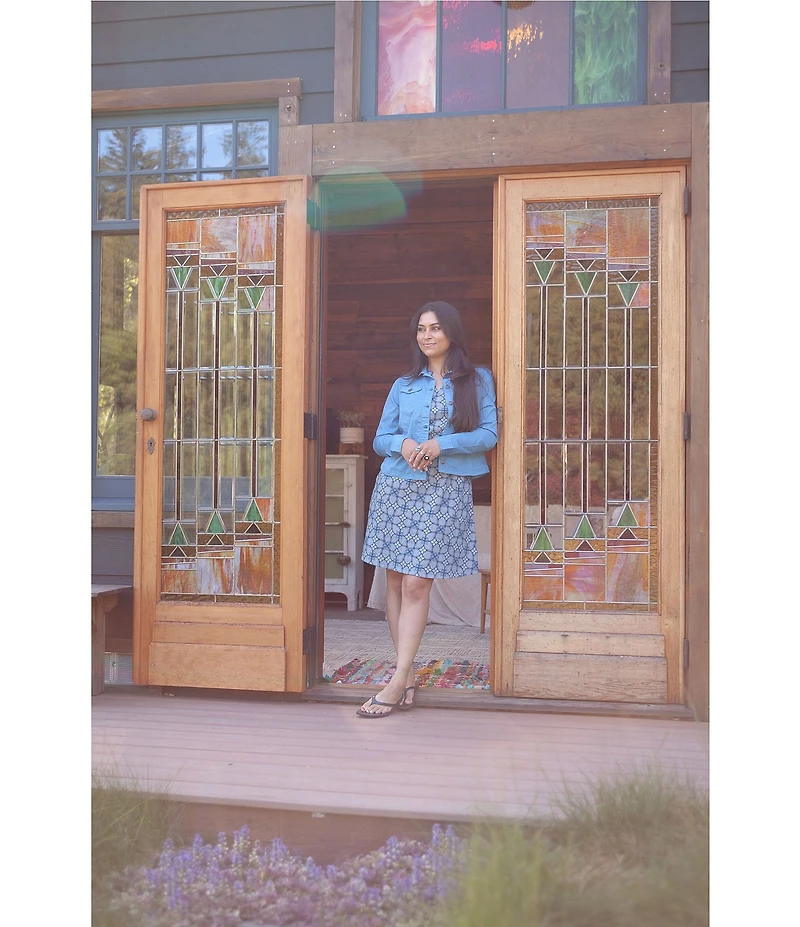 Aventura Arden V2 Point Collar Button Front Woven Twill Jacket