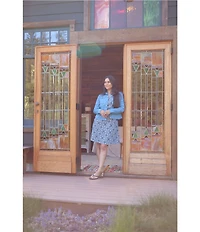 Aventura Arden V2 Point Collar Button Front Woven Twill Jacket