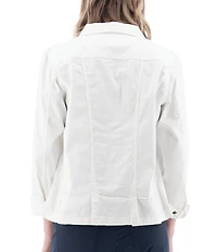 Aventura Arden V2 Point Collar Button Front Woven Twill Jacket