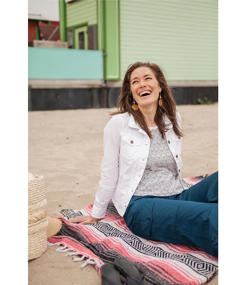 Aventura Arden V2 Point Collar Button Front Woven Twill Jacket