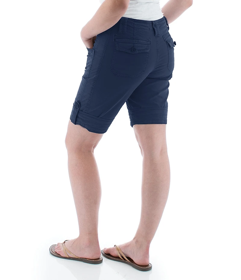 Aventura Arden V2 Organic Cotton Blend Twill Solid Bermuda Shorts