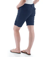 Aventura Arden V2 Organic Cotton Blend Twill Solid Bermuda Shorts
