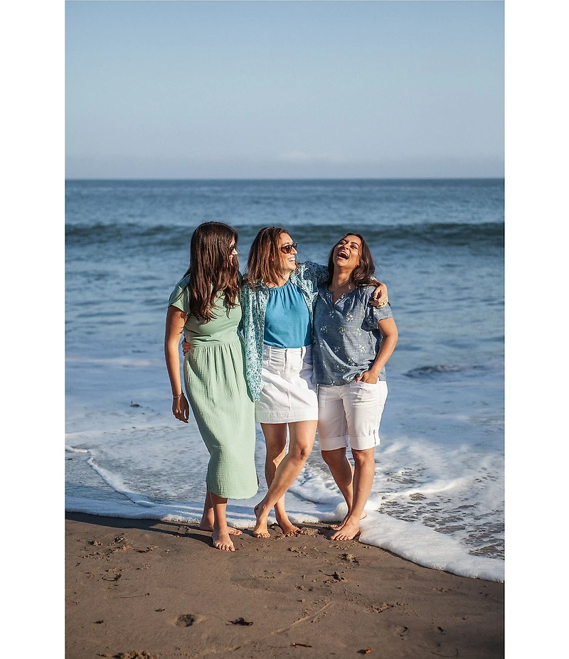 Aventura Arden V2 Organic Cotton Blend Twill Solid Bermuda Shorts