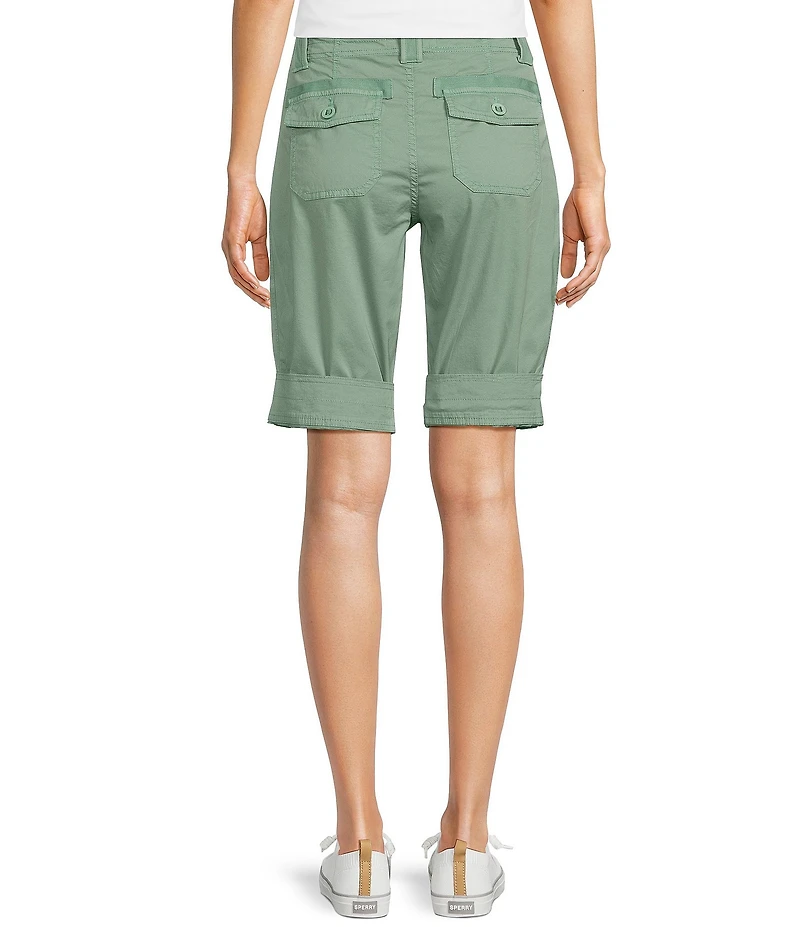 Aventura Arden V2 Organic Cotton Blend Twill Solid Bermuda Shorts