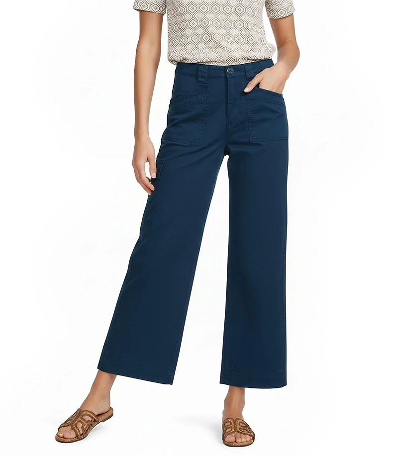 Aventura Arden Wide Leg Woven Twill Utility Pants
