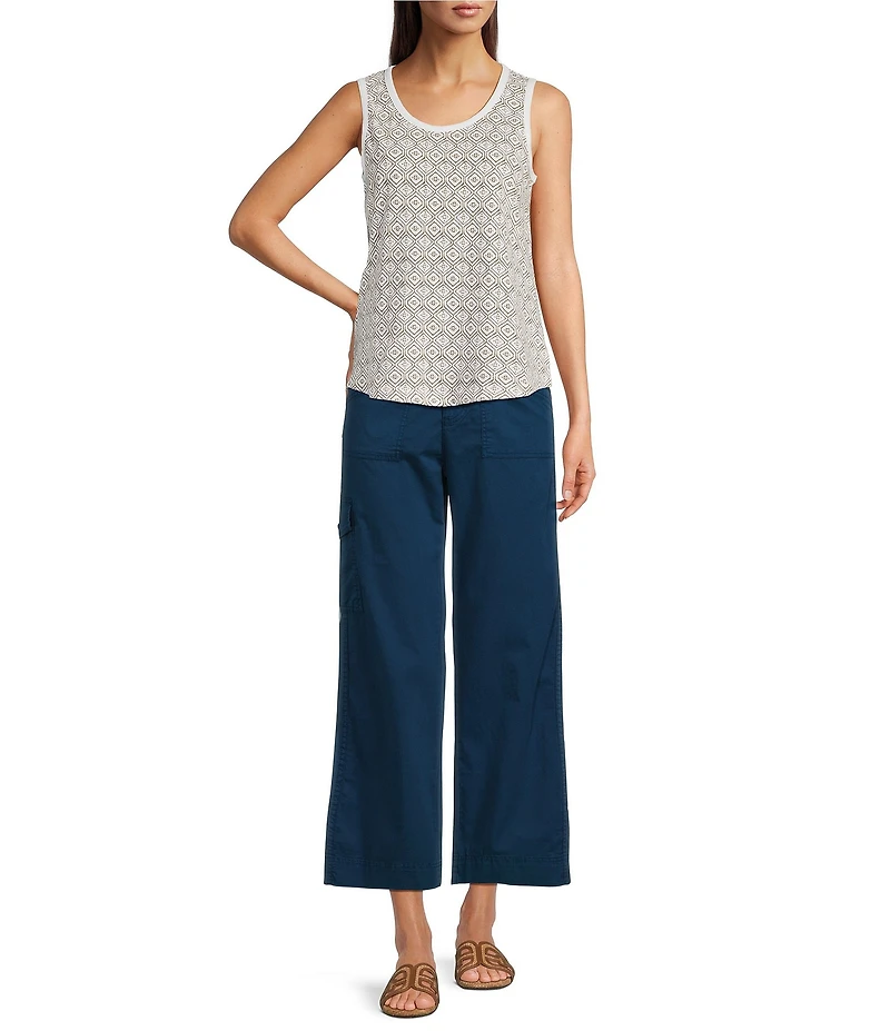 Aventura Arden Wide Leg Woven Twill Utility Pants