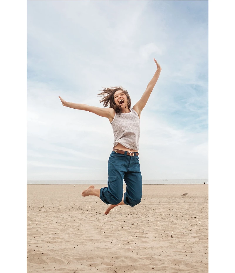 Aventura Bali Printed Organic Cotton Crew Neck Sleeveless Tank Top