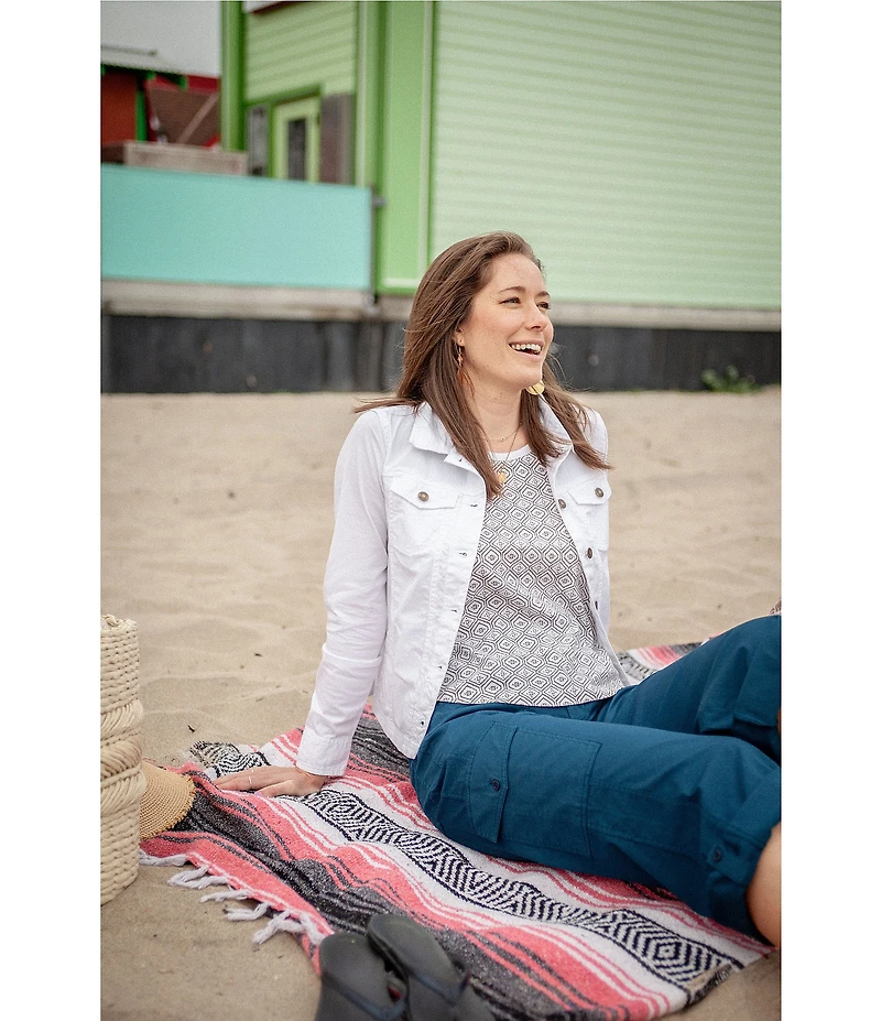 Aventura Bali Printed Organic Cotton Crew Neck Sleeveless Tank Top