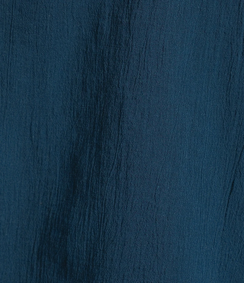 Aventura Beachcomber Organic Cotton Crepe Split V-Neck Long Sleeve Top