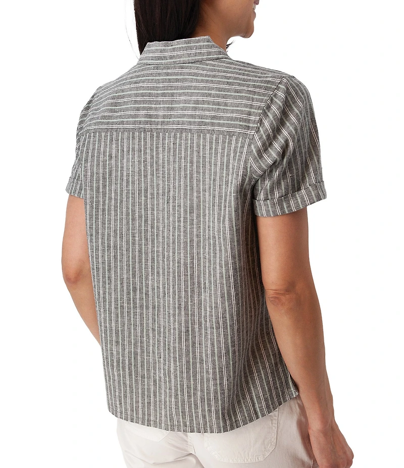 Aventura Breezy Johnny Collar Popover Camp Shirt