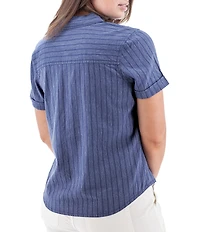Aventura Breezy Johnny Collar Popover Camp Shirt