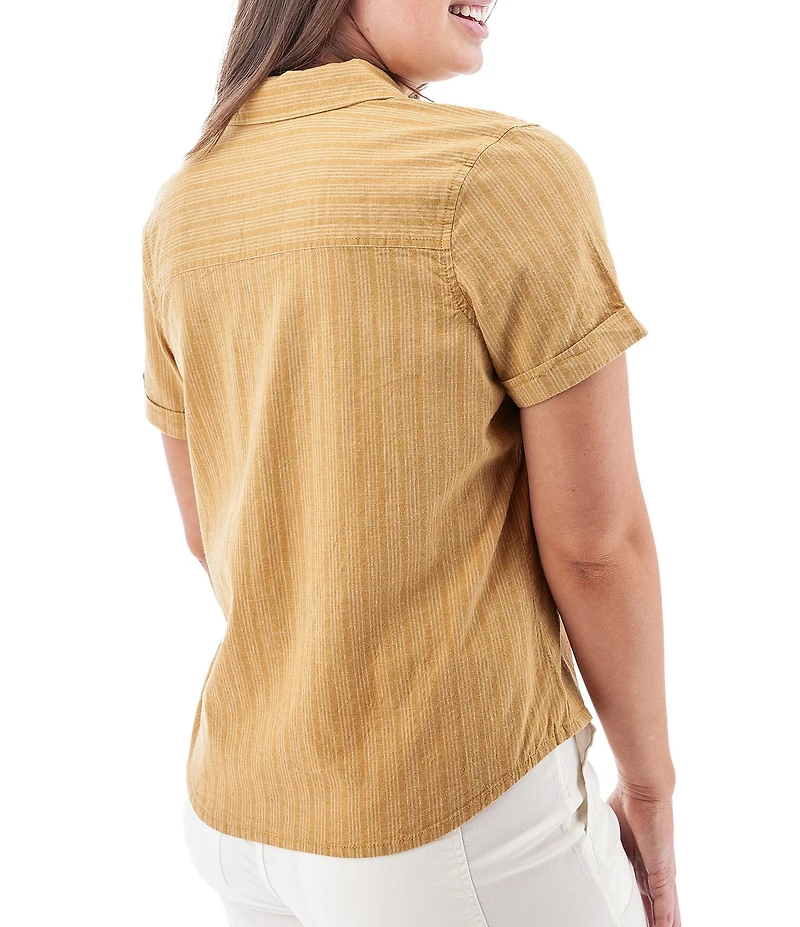 Aventura Breezy Johnny Collar Popover Camp Shirt